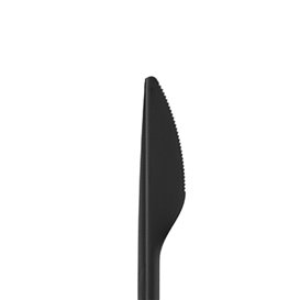 Reusable Knife in PP Black 17,8cm (50 Units)