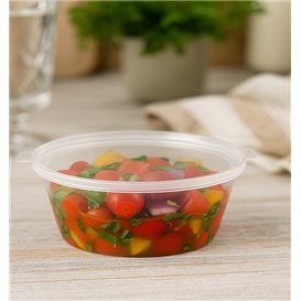 PP Plastic Souffle Cup with Hinged Lid Round 6Oz/180ml (100 Units)