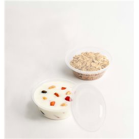 PP Plastic Souffle Cup with Hinged Lid Round 6Oz/180ml (1.000 Units)