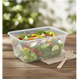Rectangular Container in PP Transparent 1.000ml 17,4x11,5x8cm (25 Units)