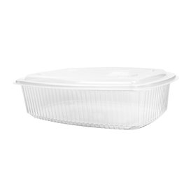 Hinged High Lid Food Container Microwavable in PP 1500ml (25 Units)