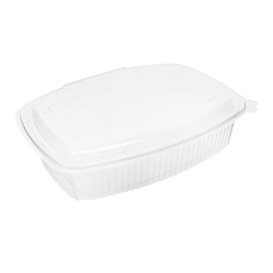 Hinged High Lid Food Container Microwavable in PP 1500ml (25 Units)