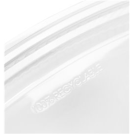 Hinged High Lid Food Container Microwavable in PP 1500ml (25 Units)