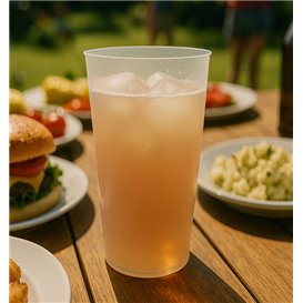 PP Cocktail Cup Reusable Shatterpoof Transparent 470 ml (25 Units)