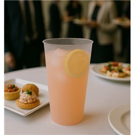 PP Cocktail Cup Reusable Shatterpoof Transparent 470 ml (200 Units)