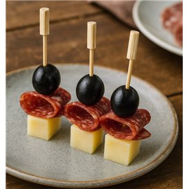 Bamboo Food Picks Cylinder 7cm (1.200 Units)