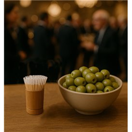 Bamboo Food Picks White Tip 7cm (300 Units)