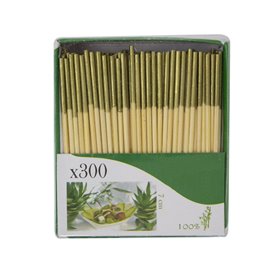 Bamboo Food Picks Gold Tip 7cm (3.600 Units)