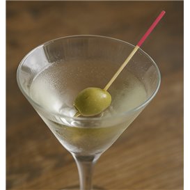 Bamboo Food Picks Fuchsia Tip 7cm (300 Units)