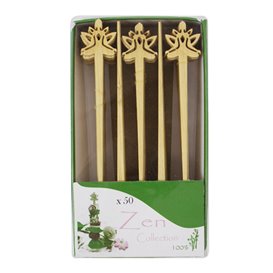 Bamboo Food Picks “Bouddha 2” 12cm in box (600 Units)