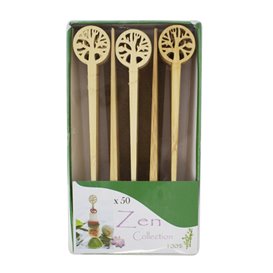 Bamboo Food Picks Tree of Life 12cm in box (50 Units) 