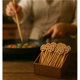 Bamboo Food Picks Tree of Life 12cm in box (50 Units) 