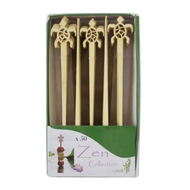 Turtle Bamboo Drink Food Picks 12cm (50 Units) 