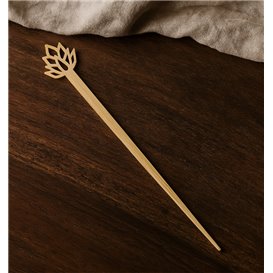 Bamboo Food Picks Lotus Blossom 12cm (600 Units) 
