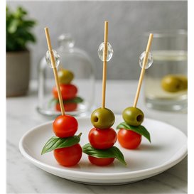 Bamboo Food Picks Diamond 9cm in box (1.200 Units)