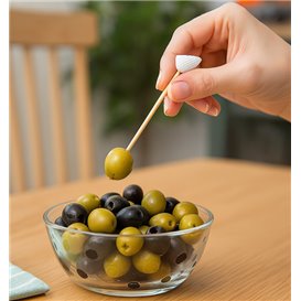 Bamboo Food Picks Shell 7cm (100 Units)