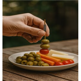 Bamboo Food Picks “Totem” 9cm (50 Units)