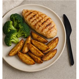 Reusable Knife in PP Black 17,8cm (1.000 Units)