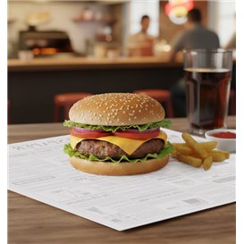 Paper Food Wrap Grease-Proof "Times" 31x31cm (1.000 Units) 