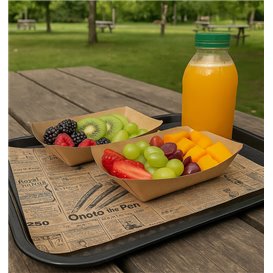 Paper Food Wrap Grease-Proof "Times" Kraft 31x31cm (1.000 Units) 