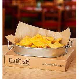 Greaseproof Paper Wrapping Kraft in Dispenser 37,5x27cm (6.000 Units)