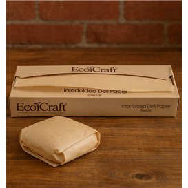 Greaseproof Paper Wrapping Kraft in Dispenser 26x27cm (500 Units)