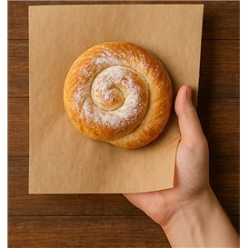 Greaseproof Paper Wrapping Kraft in Dispenser 20,6x27cm (500 Units)