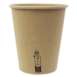 Paper Cup 9Oz/290ml Kraft Ø8,0cm (50 Units) 