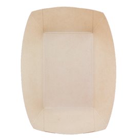 Bamboo Paper Food Tray Kraft 800ml 24x16x5,2cm (500 Units)
