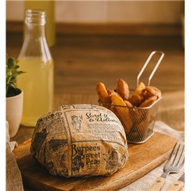 Paper Food Wrap Grease-Proof "Times" Kraft 28x34cm (1.000 Units) 