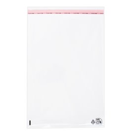Plastic Bag with Adhesive Flap Cellophane 25x35cm G-160 (1000 Units)