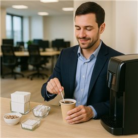 Coffee Stirrer in CPLA White 13cm (2.000 Units)