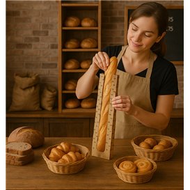 Paper Food Bag "Panes" 9+5x50cm (1000 Units)