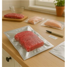 Chamber Vacuum Pouches 90 microns Silver 1,70x2,50cm (100 Units)  