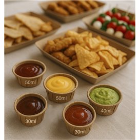 Pleated Kraft Paper Souffle Cup 30ml (5000 Units)  