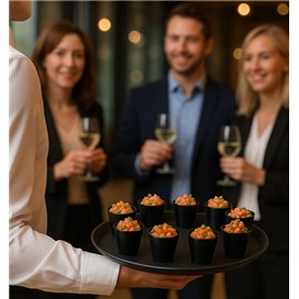 Reusable Tasting Cup PS "Punto" Black 60ml (750 Units)