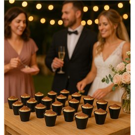 Reusable Tasting Cup PS "Punto" Black 60ml (750 Units)