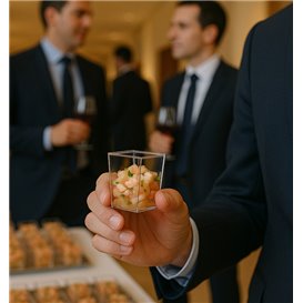 Tasting Cubical Cup in PS 50ml 3,8x3,8x5,2cm (200 Units)