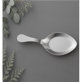Plastic Sauce Mini Spoon PS Silver 10 cm (500 Units)