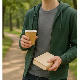 Paper Cup 9Oz/290ml Kraft Ø8,0cm (50 Units) 