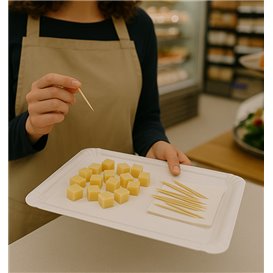 Paper Tray Rectangular shape White 25x34cm (300 Units)