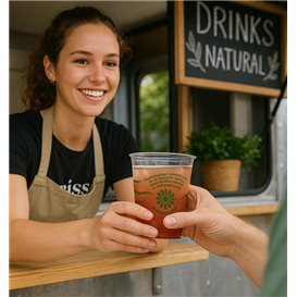 Compostable PLA Cup "Green Spirit" Clear 250ml (50 Units) 