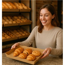 Cardboard Tray Fast Food Kraft (200 Units)