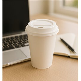 Lid for Paper Cup Hole White 7Oz Ø7,2cm (2.000 Units)