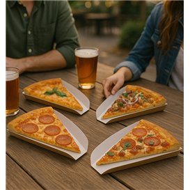 Corrugated Pizza Slice Box Kraft (500 Units)