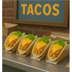 Paper Container Tacos 13,5x2,5x6cm (1000 Units)