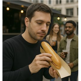 Paper Baguette Tray Kraft 30x6,1x3,2cm (1.000 Units)