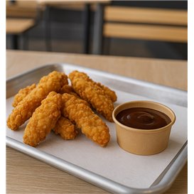 Kraft Cardboard Sauce Cup 60ml Ø6,7cm (50 Units)