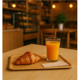 Paper Tray Kraft "Flower" 25x34cm 390g/m² (350 Units)