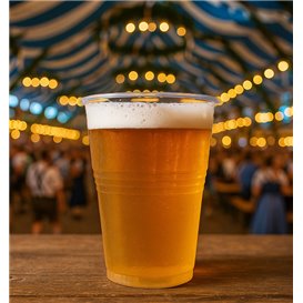 Reusable Plastic Cup in PP Clear 1000ml/1L (25 Units)